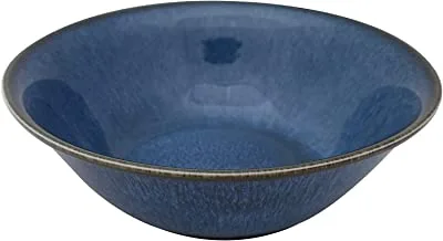 Trust Pro Oven Dish Porcelein Deep Bowl, 12 Pieces, 23 cm, Blue