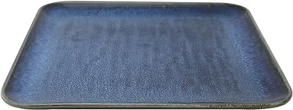 Trust Pro Oven Porcelain Square Plate, 12 Pieces, 28 cm, Blue