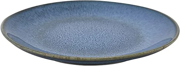 Trust Pro Oven Dish Porcelein Flat Bowl, 12 Pieces, 20 cm, Blue