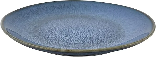 Trust Pro Oven Dish Porcelein Flat Bowl, 12 Pieces, 20 cm, Blue