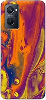 Khaalis Marble Print Multicolor matte finish designer shell case back cover for Realme 9i - K208219