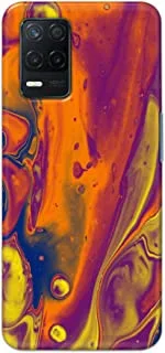 Khaalis Marble Print Multicolor matte finish designer shell case back cover for Realme 8 5G - K208219