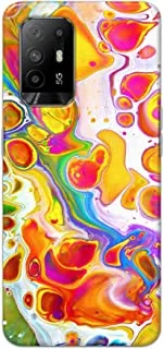 Khaalis Marble Print Multicolor matte finish designer shell case back cover for Oppo A94 5G - K208222
