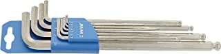 UNIOR 608534 - Set of ball-end Hex Wrenches 220/3SLPH, long type on plastic clip, 9x Hex Wrench (1.5, 2, 2.5, 3, 4, 5, 6, 8, 10 mm), One Size