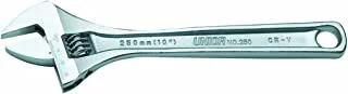 UNIOR 601018 - Adjustable wrench,premium chrome vanadium steel,300 mm, 12 Inch, 34 mm max Joint size,made according to standard ISO 6787