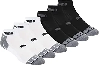 PUMA mens 6 Pack Quarter Crew Socks running socks