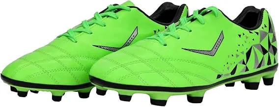 Vicky Transform i-Stud Football Shoes Upper P.U. Outsole Double Colour TPU Athletic Sneaker Suitable for Outdoor/Indoor Training Professional Matches - Green