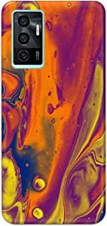 Khaalis Marble Print Multicolor matte finish designer shell case back cover for Vivo V23e - K208219