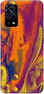 Khaalis Marble Print Multicolor matte finish designer shell case back cover for Oppo A55 - K208219