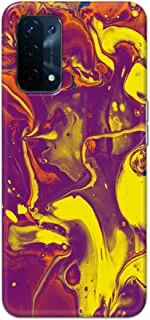 Khaalis Marble Print Multicolor matte finish designer shell case back cover for Oppo A74 5G - K208214
