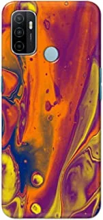 Khaalis Marble Print Multicolor matte finish designer shell case back cover for Oppo A53 - K208219