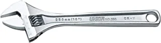 UNIOR 601016 - Adjustable wrench, premium chrome vanadium steel, 200 mm, 8 Inch, 24 mm max Joint size, made according to standard ISO 6787