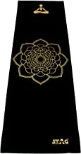 Stag Designer Yoga Mat, 4mm (Black/Gold)