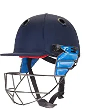 FORMA Test Plus Helmet with Stainless Steel Grill Navy Blue - Small-Youth