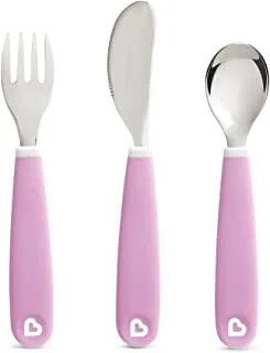 Munchkin - Splash Fork Knife Spoon 3pk - Purple
