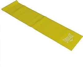 Ab. Aerobic Medium Resistance Band of Size 1200mm Length, 150mm Width, 0.5mm Thickness | Yellow | Material : Natural Latex Rubber | For Yoga, Workout, Aerobics and Home Exercise Stretch Band