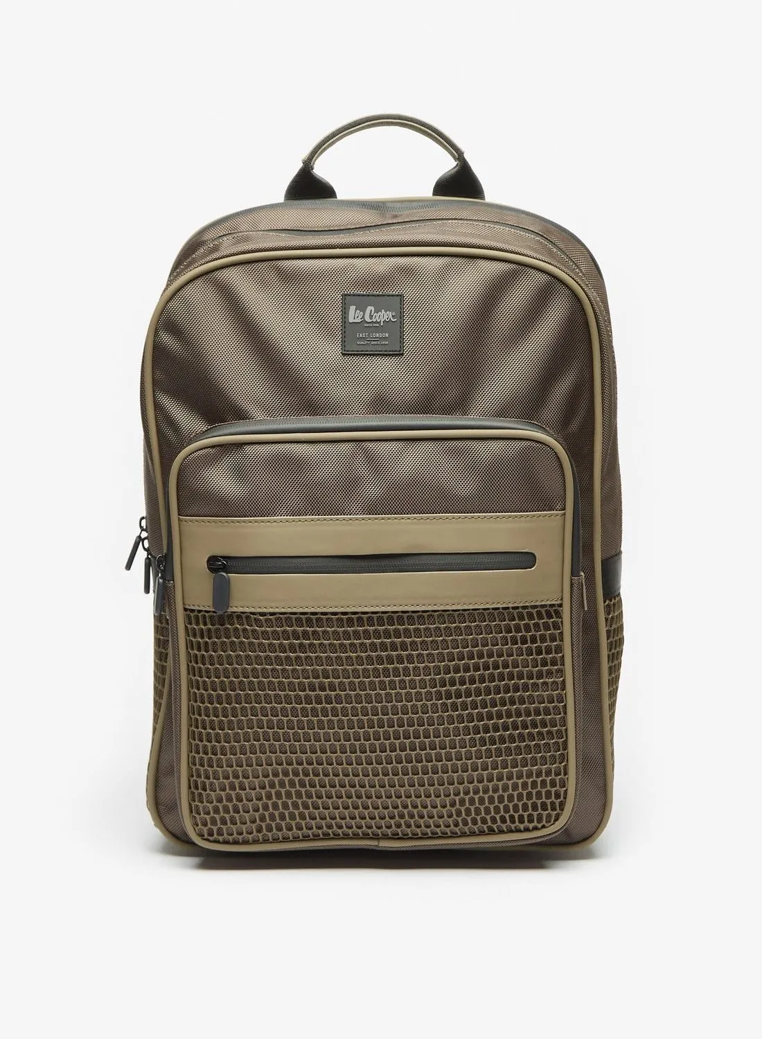 Lee Cooper Textured Backpack with Zip Closure
