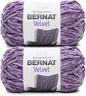 Bernat Velvet Gray Orchid Yarn - 2 Pack