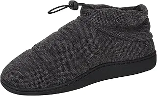 Hanes Men’s Quilted Puffer Bootie Slipper with Adjustable Toggle Indoor/Outdoor