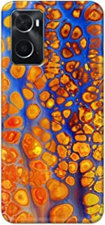 Khaalis Marble Print Multicolor matte finish designer shell case back cover for Oppo A76 - K208221