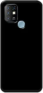 Khaalis Solid Color Black matte finish shell case back cover for Infinix Hot 10 - K208224