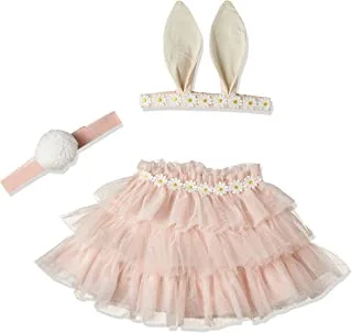 Meri Meri Tulle Bunny Costume for 3-6 Year Girl, Peach, One Size