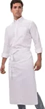 Chef Works Unisex Bistro Chef Apron, White, One Size
