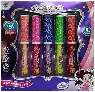 Twinkle Twinkle - 34919, Lip Gloss Set Pack of 5 for 5 Years+