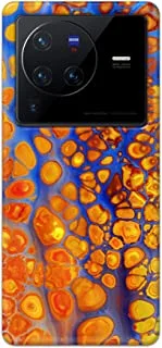 Khaalis Marble Print Multicolor matte finish designer shell case back cover for Vivo X80 Pro 5G - K208221