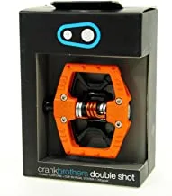 Crankbrothers Doubleshot Hybrid Bike Pedal - Flat/Clipped-In City Bicycle Pedal, Premium Bearings and Seals