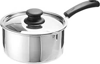 Raj Aluminum Sauce Pan With Lid, Large, Silver, Ksp00L