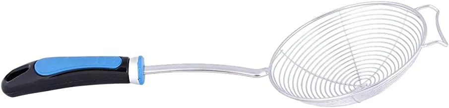 Raj Nylon Handle Skimmer No.3, 16 Cm, Silver, Vcs052