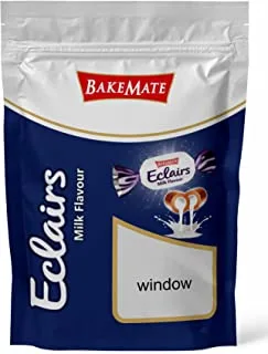 BakeMate Premium Eclairs Centre Milk Filled Chocolate Candy 1 Kg