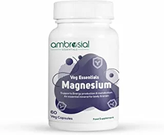 Ambrosial Magnesium 60 Veg Capsules (Pack of 1-60 Capsules)