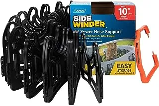 Camco 10-Foot Sidewinder RV Sewer Hose Support | Features a Lightweight, Flexible, and Durable Frame | Curves Around Obstacles | Black (43031)