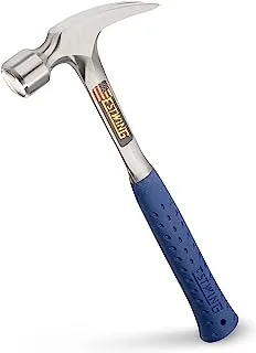 Estwing Framing Hammer - 22 oz Straight Rip Claw with Smooth Face & Shock Reduction Grip - E3-22SR