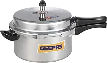 Geepas 7.5 Liter Normal Pressure Cooker, Silver - GPC327