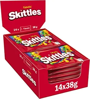 Skittles Coated Chewy Lens Fruit Candy 14x38g