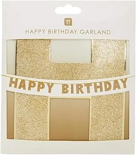 Talking Tables Luxe Happy Birthday Garland, Gold