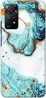 Khaalis Marble Print Blue matte finish designer shell case back cover for Xiaomi Mi Redmi Note 11 Pro 5G - K208218