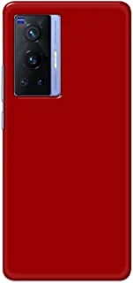 جراب خلفي بلون أحمر غير لامع من خاليس لهاتف Vivo X70 Pro - K208228