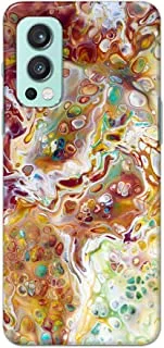 Khaalis Marble Print Multicolor matte finish designer shell case back cover for OnePlus Nord 2 5G - K208217