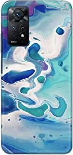Khaalis Marble Print Blue matte finish designer shell case back cover for Xiaomi Mi Redmi Note 11 Pro 5G - K208223