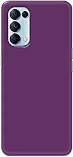 Khaalis Solid Color Purple matte finish shell case back cover for Oppo Reno5 Pro 5G - K208237