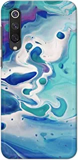 Khaalis Marble Print Blue matte finish designer shell case back cover for Xiaomi Mi 9 SE - K208223
