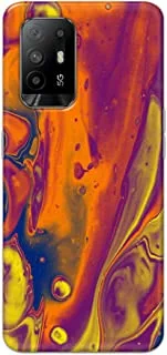 Khaalis Marble Print Multicolor matte finish designer shell case back cover for Oppo A93 - K208219