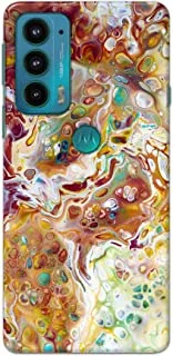 Khaalis Marble Print Multicolor matte finish designer shell case back cover for Motorola Edge 20 - K208217