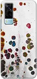 Khaalis Marble Print Multicolor matte finish designer shell case back cover for Vivo Y53s - K208216