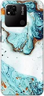 Khaalis Marble Print Blue matte finish designer shell case back cover for Xiaomi Redmi 9c - K208218