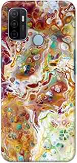 Khaalis Marble Print Multicolor matte finish designer shell case back cover for Oppo A53 - K208217